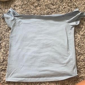 Blue Pac Sun Off the Shoulder Top